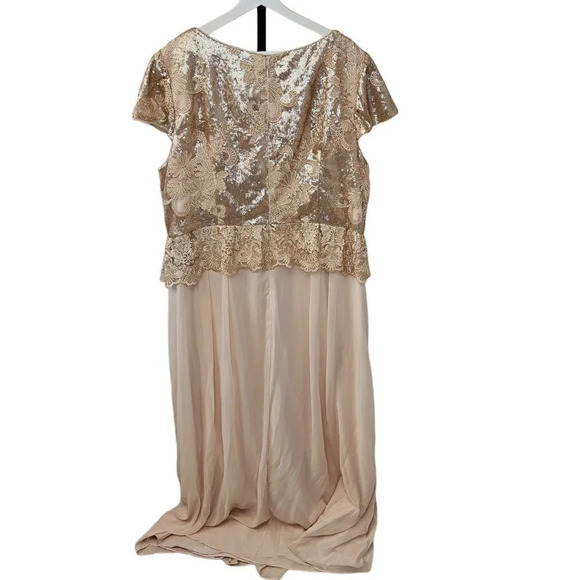 Adrianna Papell Womens Plus  Size Sequin Maxi Dress Size 24W - Picture 12 of 12